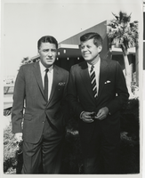 Photograph of John F. Kennedy and Peter Lawford at the Sands Hotel, Las Vegas, circa late 1950s to early 1960s