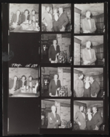 Photograph proof sheet with Jerry Jackson, Lenny Martin, Mickey Martin and Charles Lisanby