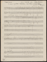 Old Fashioned Opening: hand written sheet music