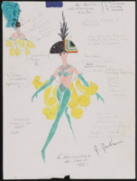 Boogie Down ultra modern opening: costume design drawings, 1983