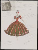 La Shepardess lead female adagio: costume design drawings, 1983