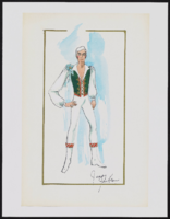 Male dancers: color photocopy of final drawing, 1983