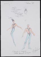 #1 showgirls and female and male starburst adagio: original preliminary sketches, 1997
