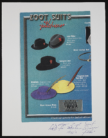 Zoot suit hats research: color photocopy of catalog page