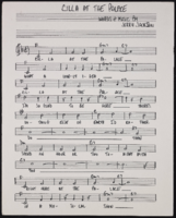 Cilla at the Palace, Victoria Palace, London: handwritten sheet music and scores, lyrics