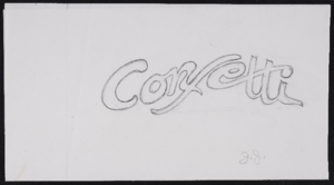 Confetti: outline, lyrics, costume notes, costume design drawings, show logo design