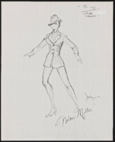 At the Movies: costume design drawings by Nolan Miller, photocopies