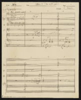 Overture and All Night Long handwritten music scores, originals