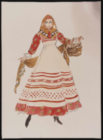 Russia Peasants and Gypsies 1800s: color photocopies and photographs of drawings