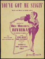 (Bill Miller's) Riviera (Ft. Lee, NJ): press clippings, program and sheet music