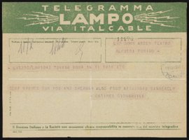 Italy: Correspondence and telegrams