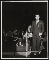 Joey Bishop on stage: photographs
