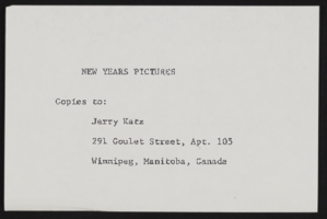 1965 New Year's Eve celebration at the Sands Hotel: planning records and photographs of guests
