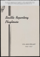 Seattle repertory play house booklet, 10th Anniversery, 1927-1937