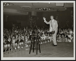 Red Skelton "Lights Out" performance at the Sands Hotel: photographs