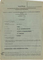 Registration for reparations (?) from Germany, document for David Bally, Isaac Halfon, and Maurice Halfon