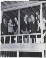 Photograph of the Danny Kolod Building at Temple Beth Sholom during construction.