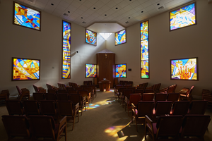 Photograph of Steinberg Chapel at Temple Beth Sholom, Las Vegas, Nevada, February 17, 2016