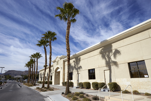 Photograph of Goldberg School Building at Temple Beth Sholom, Las Vegas, Nevada, February 17, 2016