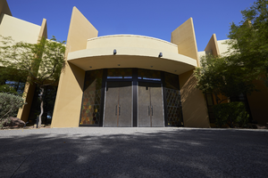 Photograph of Entrance to Congregation Ner Tamid, Henderson, Nevada, May 24, 2016