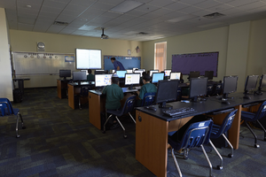 Photograph of computer science classroom at Desert Torah Academy, Las Vegas (Nev.), September 22, 2016