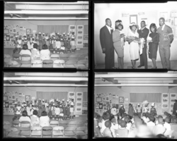 Set of negatives by Clinton Wright including  Madison School Thanksgiving Program and  Jefferson Center King & Queen Contest, November 1964