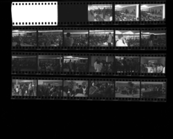 Set of negatives by Clinton Wright of Cassius Clay at Highland, November 4, 1965