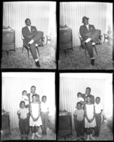 Set of negatives by Clinton Wright of Lawrence Daniels and family, 1965