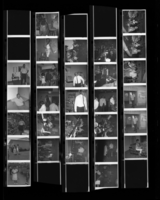 Set of negatives by Clinton Wright including Elks Lodge, bar interiors, and Grant Sawyer's arrival at airport, 1966
