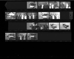 Set of negatives by Clinton Wright of Margie's wedding, 1966