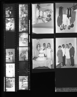 Set of negatives by Clinton Wright including Paulette's anniversary, Matt Kelly skaters at Ice Palace, Willie Gibson's wedding, Progressive Women and Men pre-Valentine party, 1968