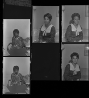 Set of negatives by Clinton Wright including portraits of Mrs. James, 1969