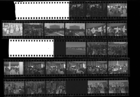 Set of negatives by Clinton Wright of the Welfare Rights march on the Strip, 1971