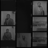 Set of negatives by Clinton Wright including Black Extravaganza models, Ray Blanks, and Car 27, 1971