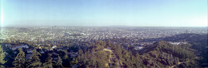 View of Downtown Los Angeles from Griffith Park, Los Angeles, California: panoramic photograph