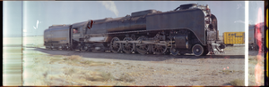 Last steam engine for the Union Pacific Railroad, Las Vegas, Nevada: panoramic photograph
