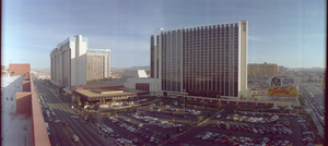 MGM Hotel from Las Vegas Boulevard looking south, Las Vegas, Nevada: panoramic photograph