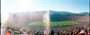 Super Bowl XIV: Pittsburgh Steelers vs. LA Rams, Pasadena, California: panoramic photograph