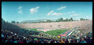 Super Bowl XXVII: the Michael Jackson halftime show, Pasadena, California: panoramic photograph