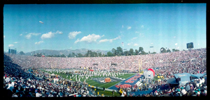 Super Bowl XXVII: the Michael Jackson halftime show, Pasadena, California: panoramic photograph