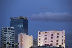 Dromant Foutainbleau Hotel and Casino Half Built, Las Vegas, Nevada: digital photograph