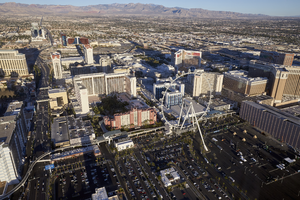 Above the Las Vegas Strip, Las Vegas, Nevada: digital photograph