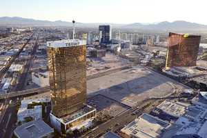 Trump Tower on the Las Vegas Strip, Las Vegas, Nevada: digital photograph