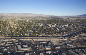 Medical corridor near i-15, Nevada: digital photograph