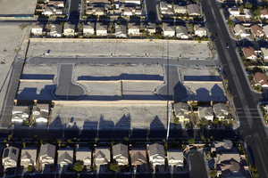 Residential housing photographed from above, North Las Vegas, Nevada: digital photograph