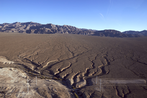 Undeveloped land near the Las Vegas Mountain Range, North Las Vegas, Nevada: digital photograph