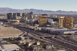 Las Vegas resort corridor, Las Vegas, Nevada: digital photograph