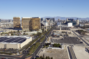 Above Las Vegas Strip, Las Vegas, Nevada: digital photograph