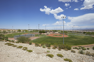 Mesa Park in the Summerlin South development, Las Vegas, Nevada: digital photograph