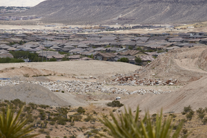Land near The Mesa housing development in Summerlin South, Las Vegas, Nevada: digital photograph